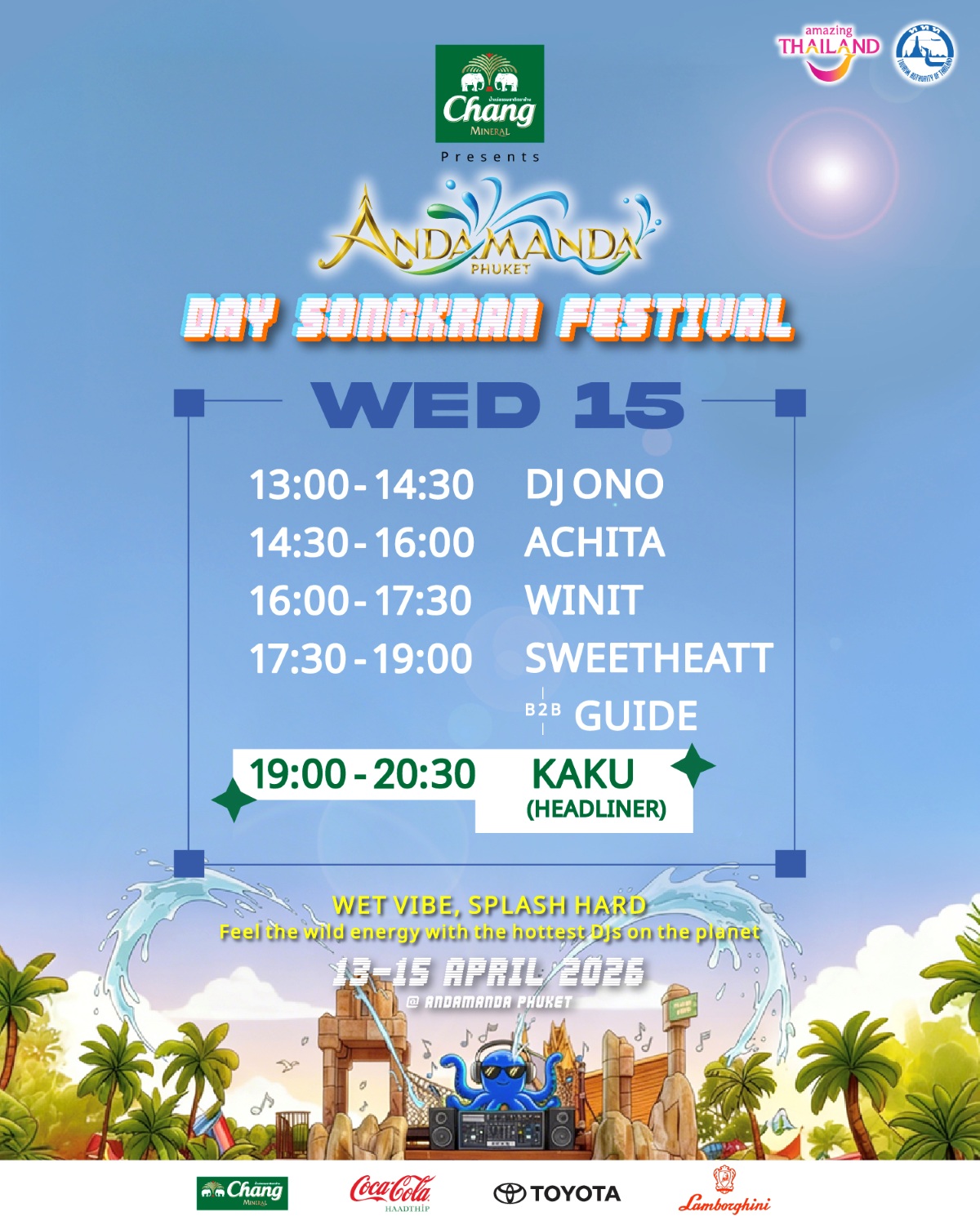Line up 15 April