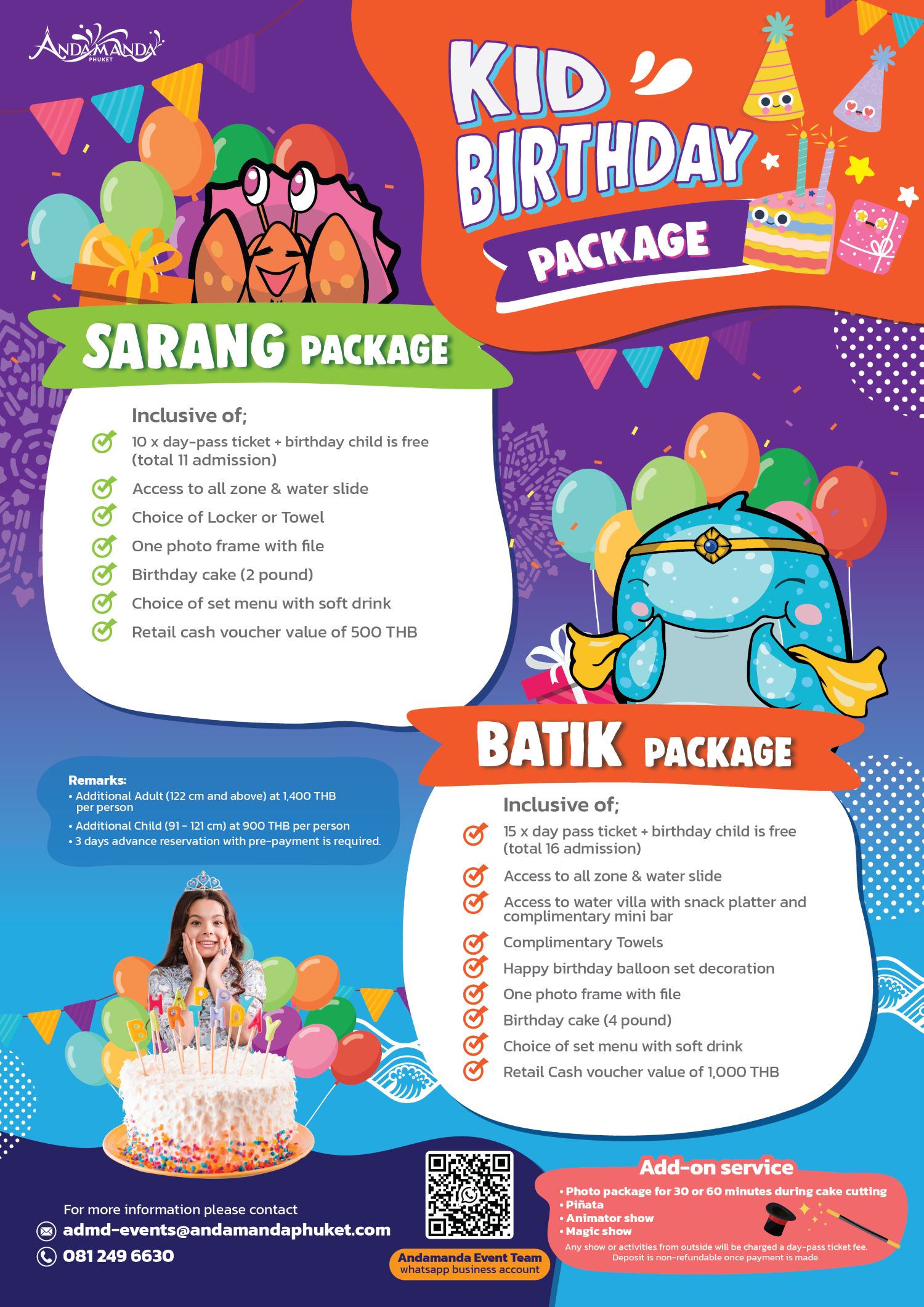 Kid Birthday Package