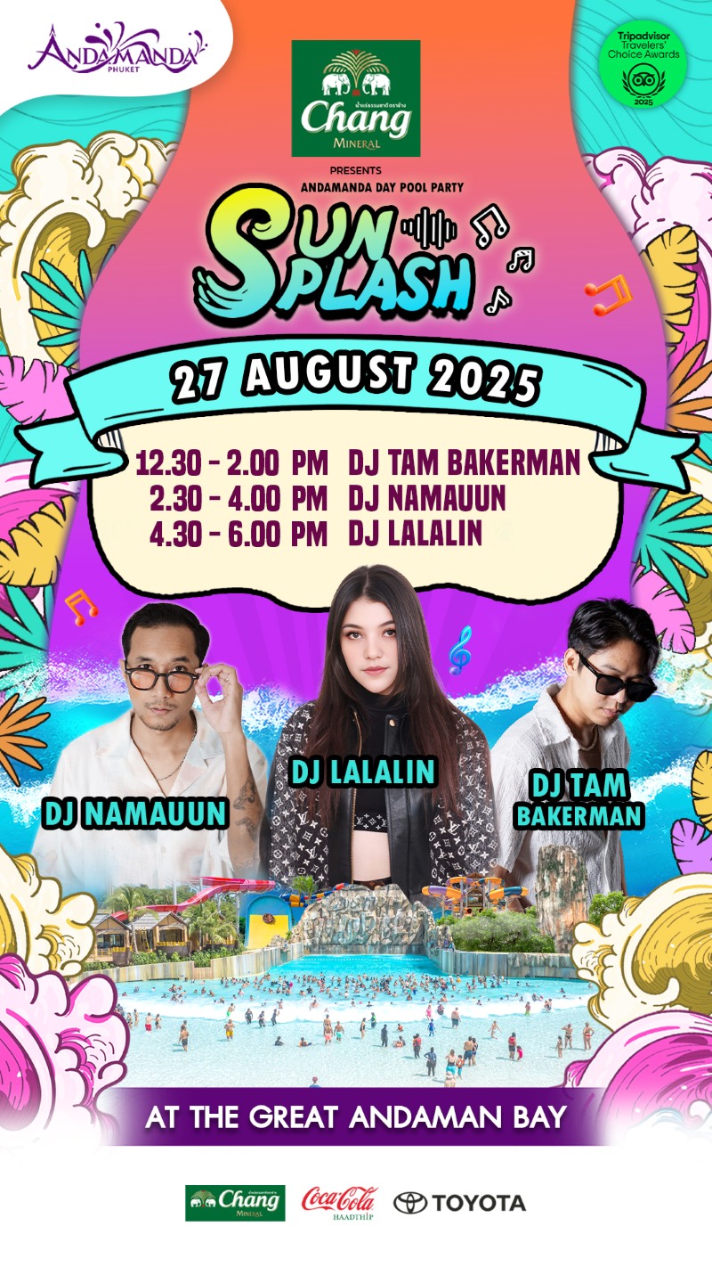 Andamanda Sunsplash event August 2025
