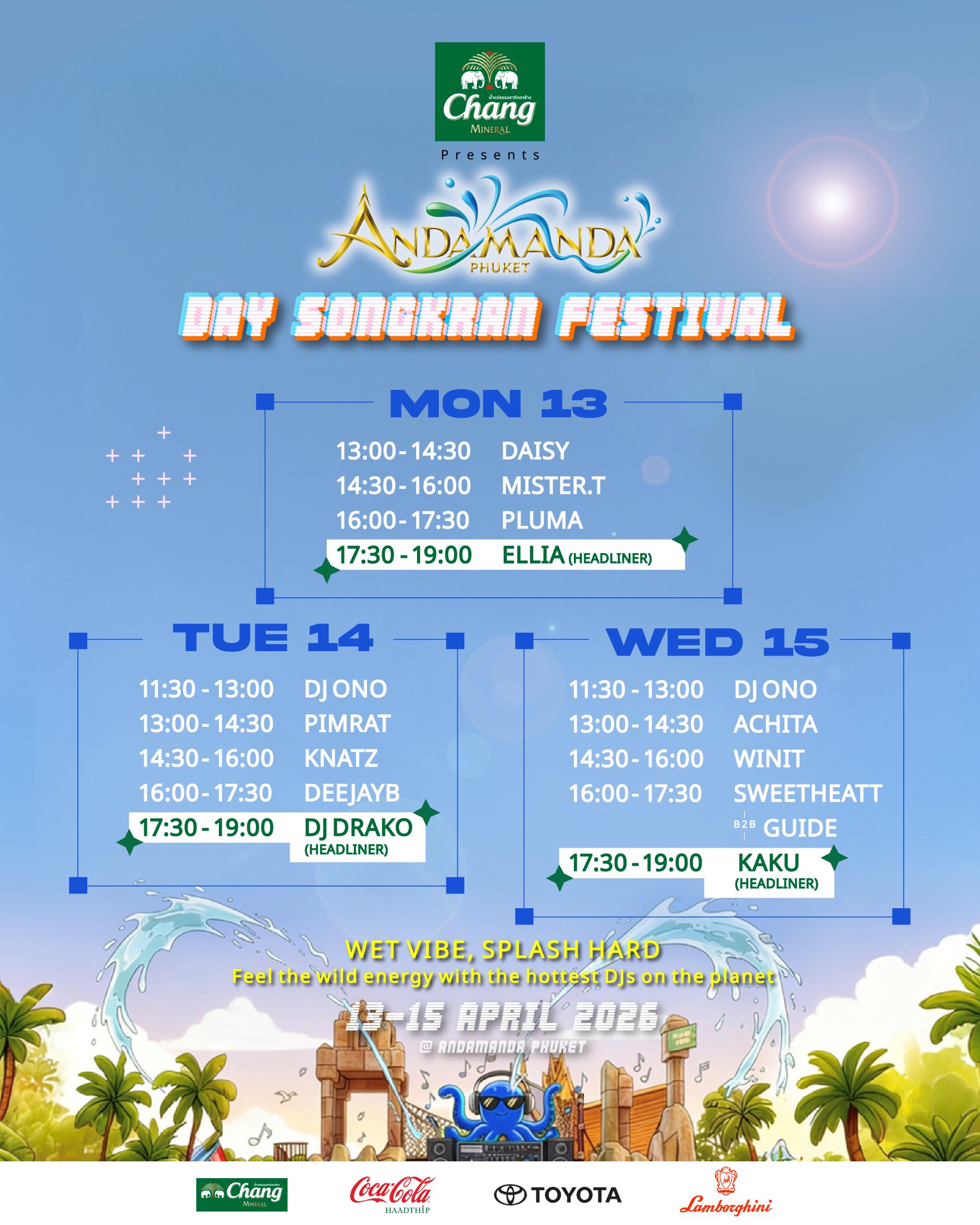 Andamanda Day Songkran Festival Showtime