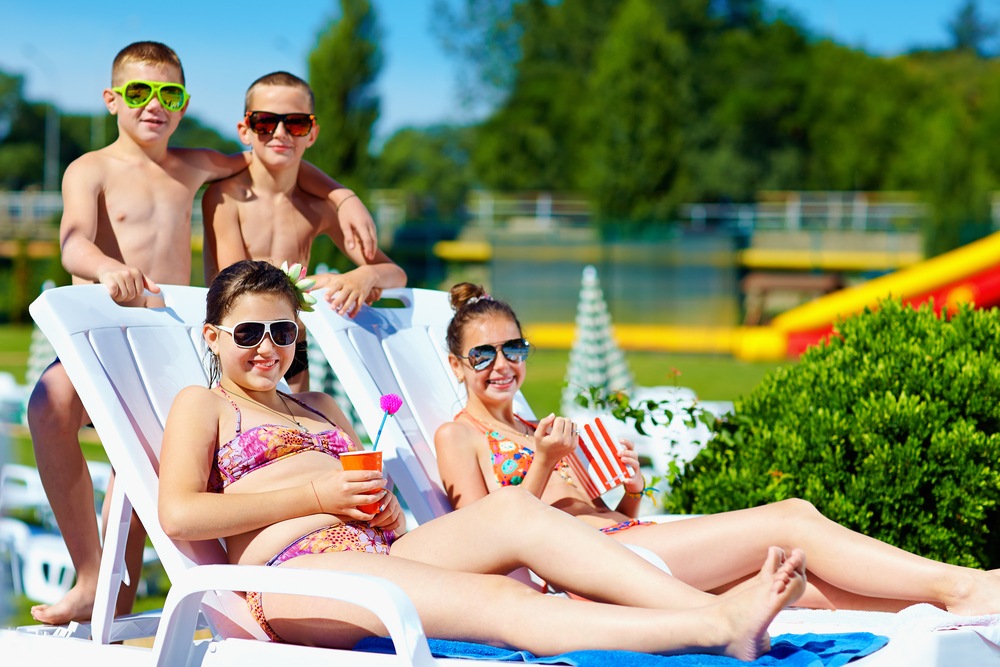 Teenagers enjoying themselves at a water park, one of the best things to do in Phuket with teenagers