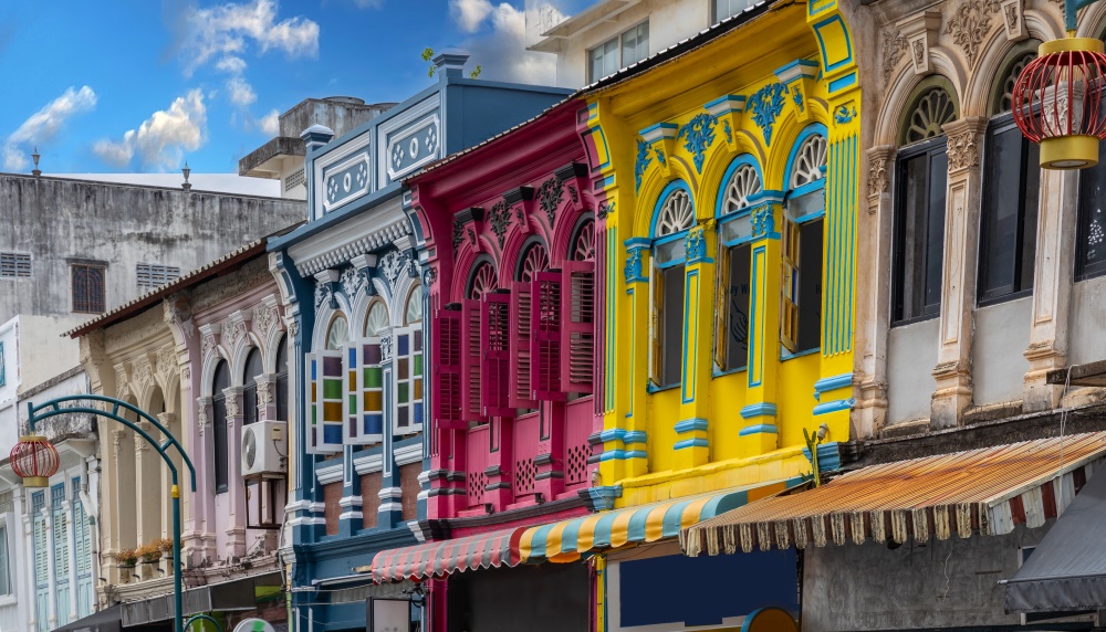 Sino Portuguese architecture in phuket old town