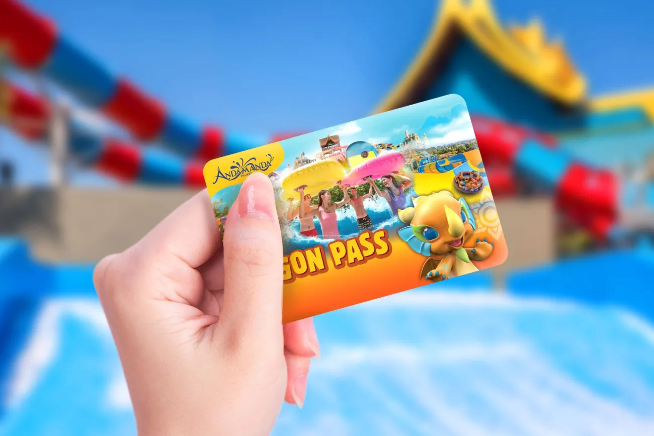 Enjoy unlimited waterpark access for a year at Andamanda Phuket, with 15% discount and entry for friends &amp; family.