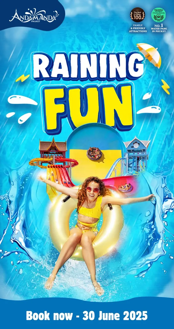 Raining Fun Promo Don’t miss your chance to enjoy world-class water adventures at special rainy-season rates. Book now before the sun comes out!