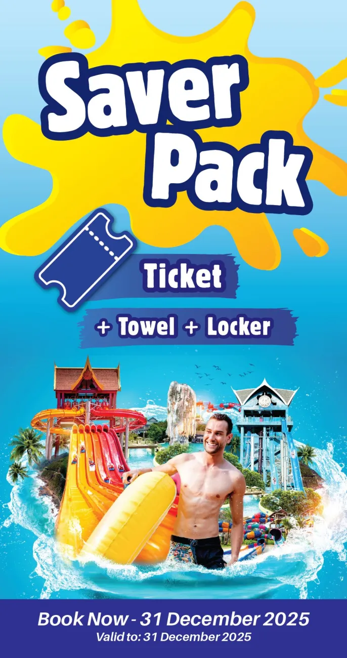 Limited-Time Saver Pack Offer at Andamanda Phuket! Save on Andamanda Phuket tickets with the Saver Pack: includes Adventure Explorer and Mini/Senior Explorer options, each with towel and locker access.
