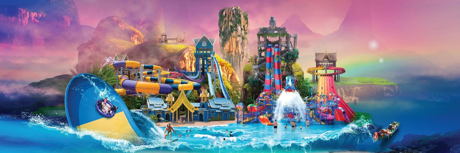Learn or perfect your flow riding skills on Andamanda’s Flow Rider.