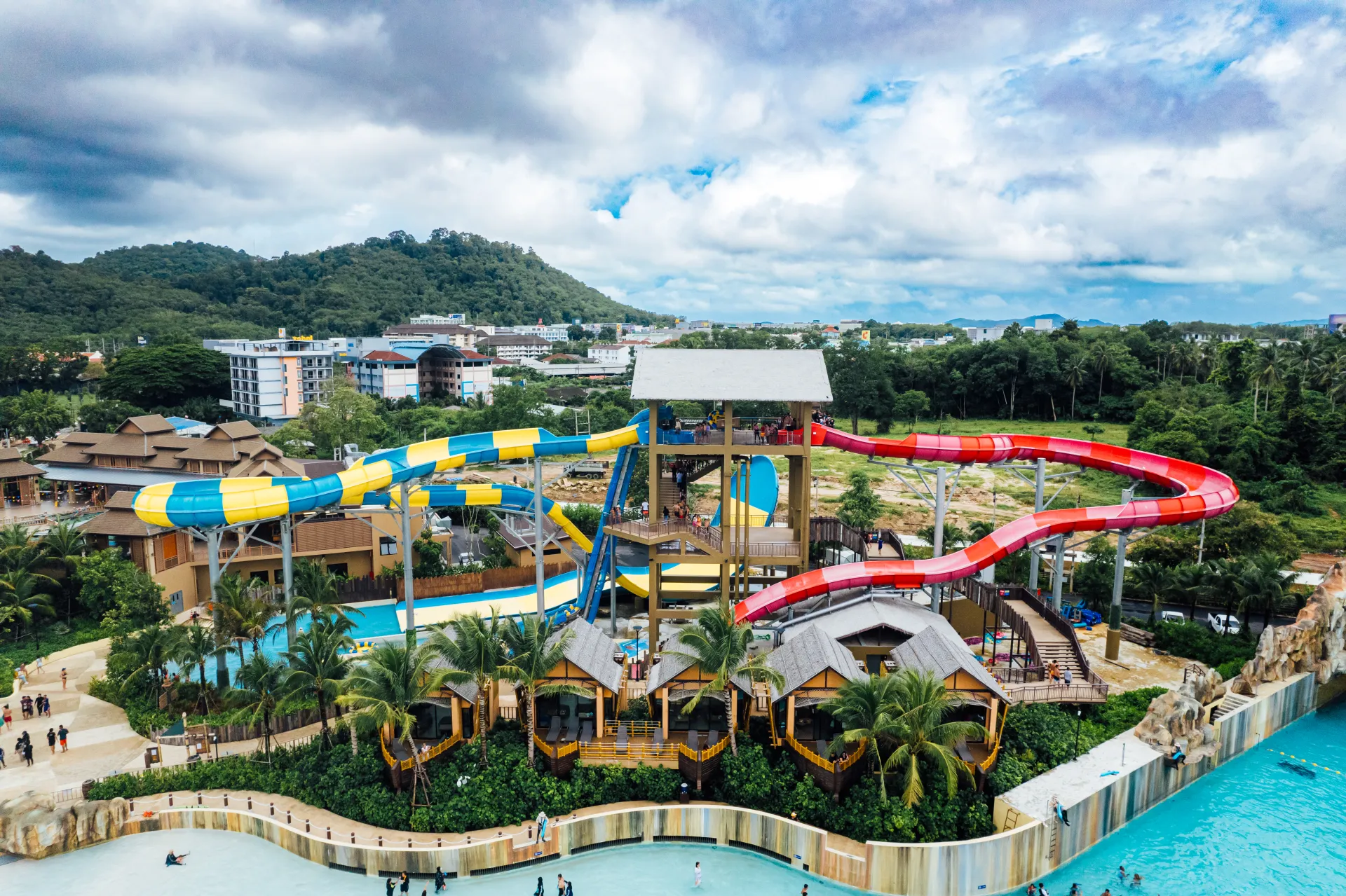 Enjoy gravity-defying amusement rides at our water park