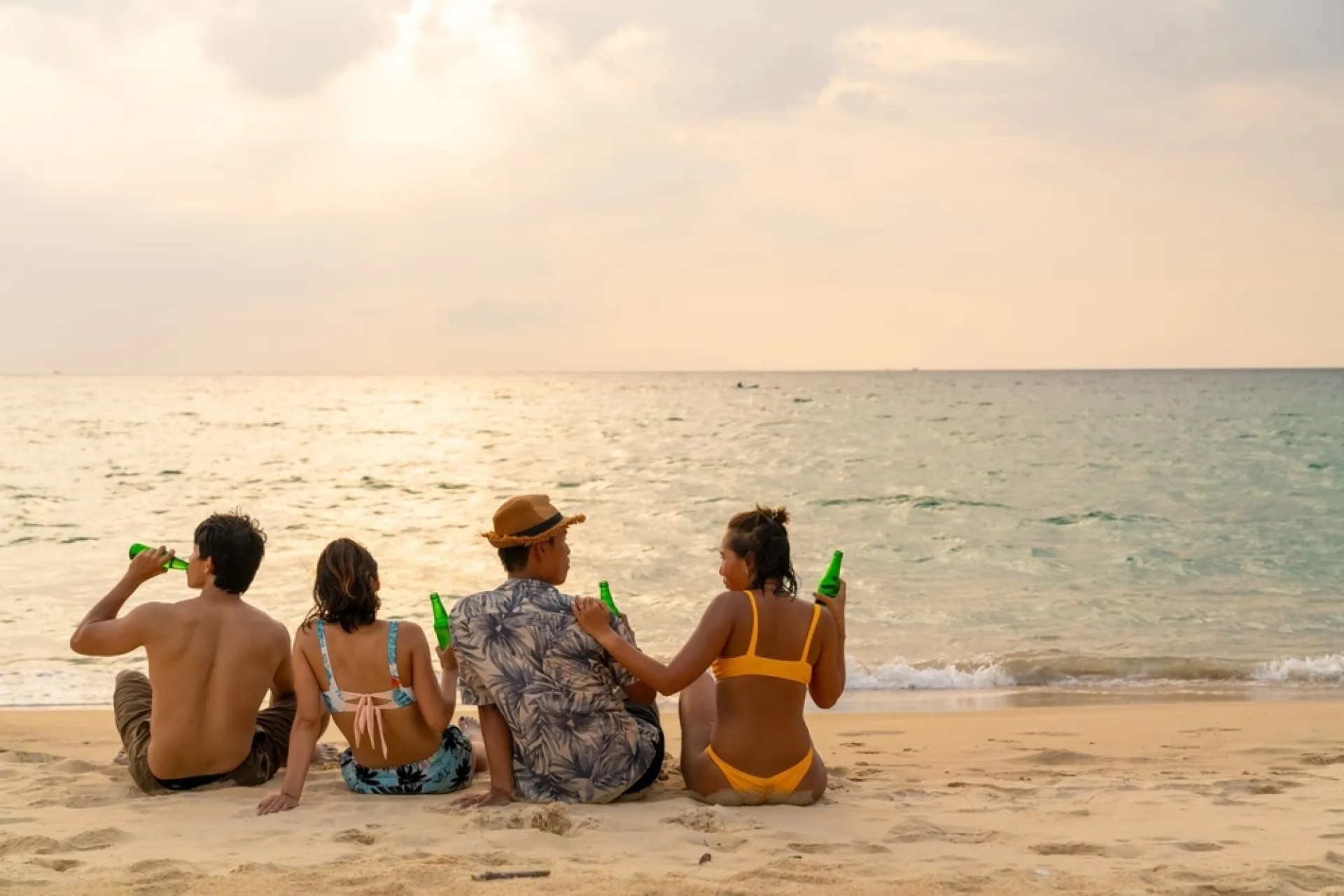 Aerial view of Big Buddha statue in Phuket 