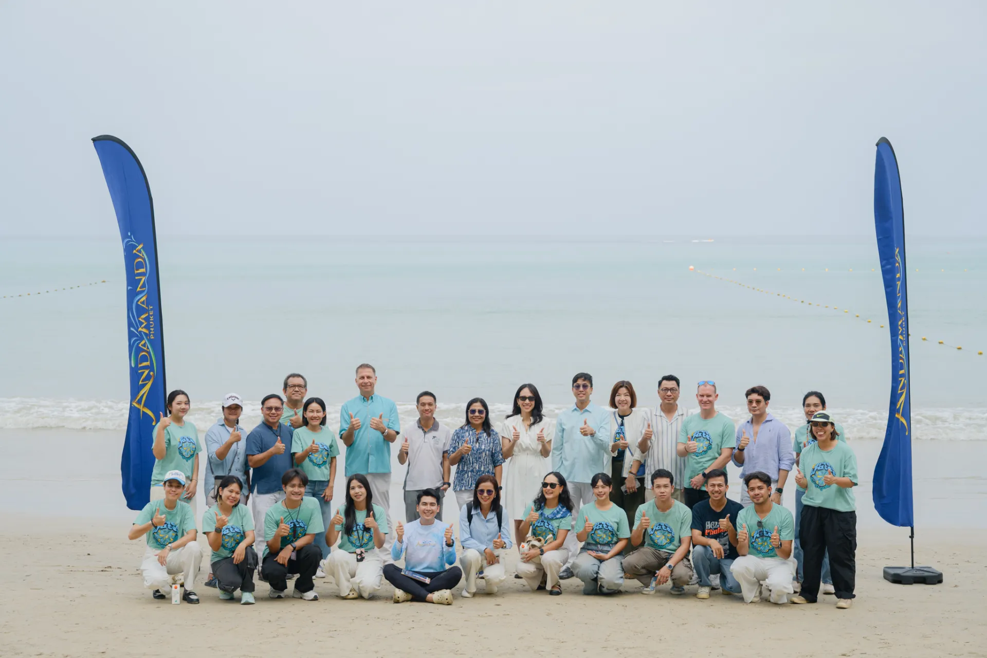 Andamanda Phuket promotes sustainable practices and environmental responsibility. Partnering with the Mai Khao Marine Turtle Foundation, we held a Sea Turtle Release event, rehabilitating and releasing 10 turtles, and raised 200,000 baht in support of marine conservation.