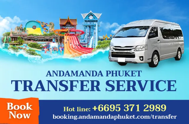 Enjoy hassle-free travel to Andamanda Phuket with our reliable transfer service. Choose shared or private vans from Phuket or Phang Nga, with fixed rates and friendly drivers. Book online today!